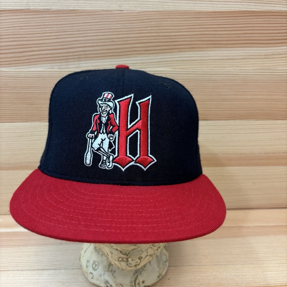 Vintage Harrisburg Senators Hat Sz 7 1/8 Wool New Era 59Fifty 90s MiLB MiUSA